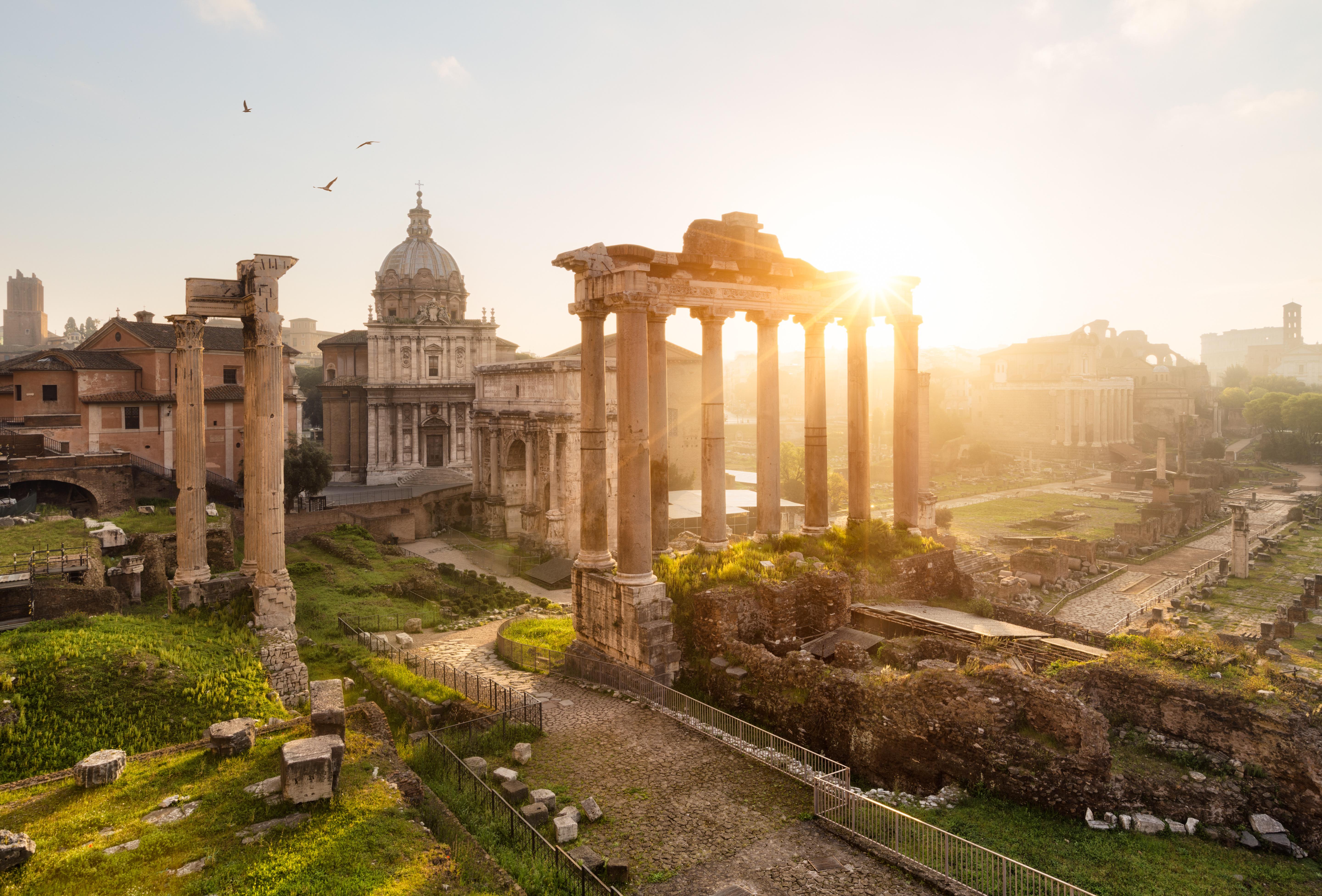 Roman Forum Sunset Wallpaper Travel HD