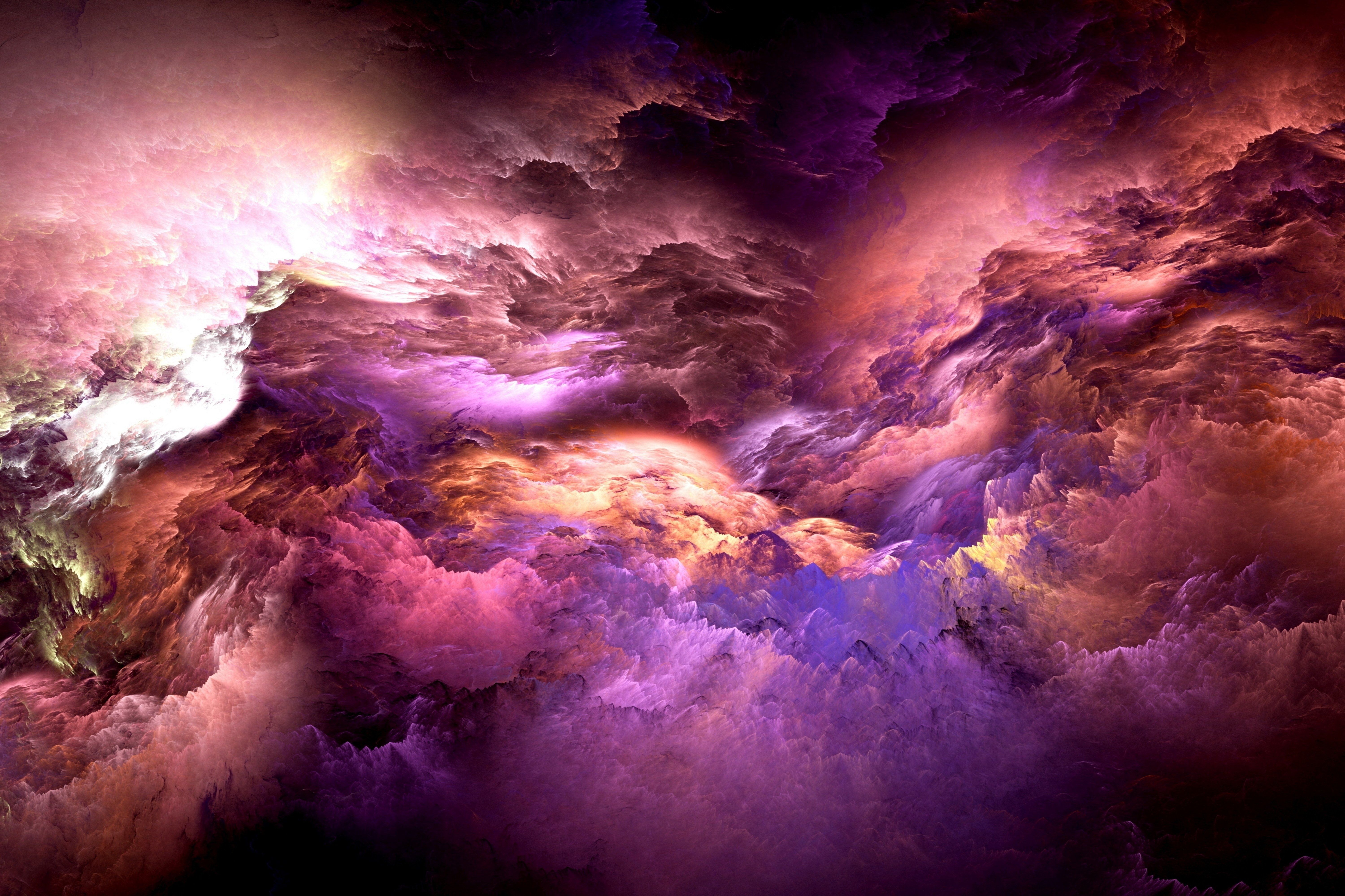 Abstract Graphics Nebula Psychedelic Space 5k Wallpaper