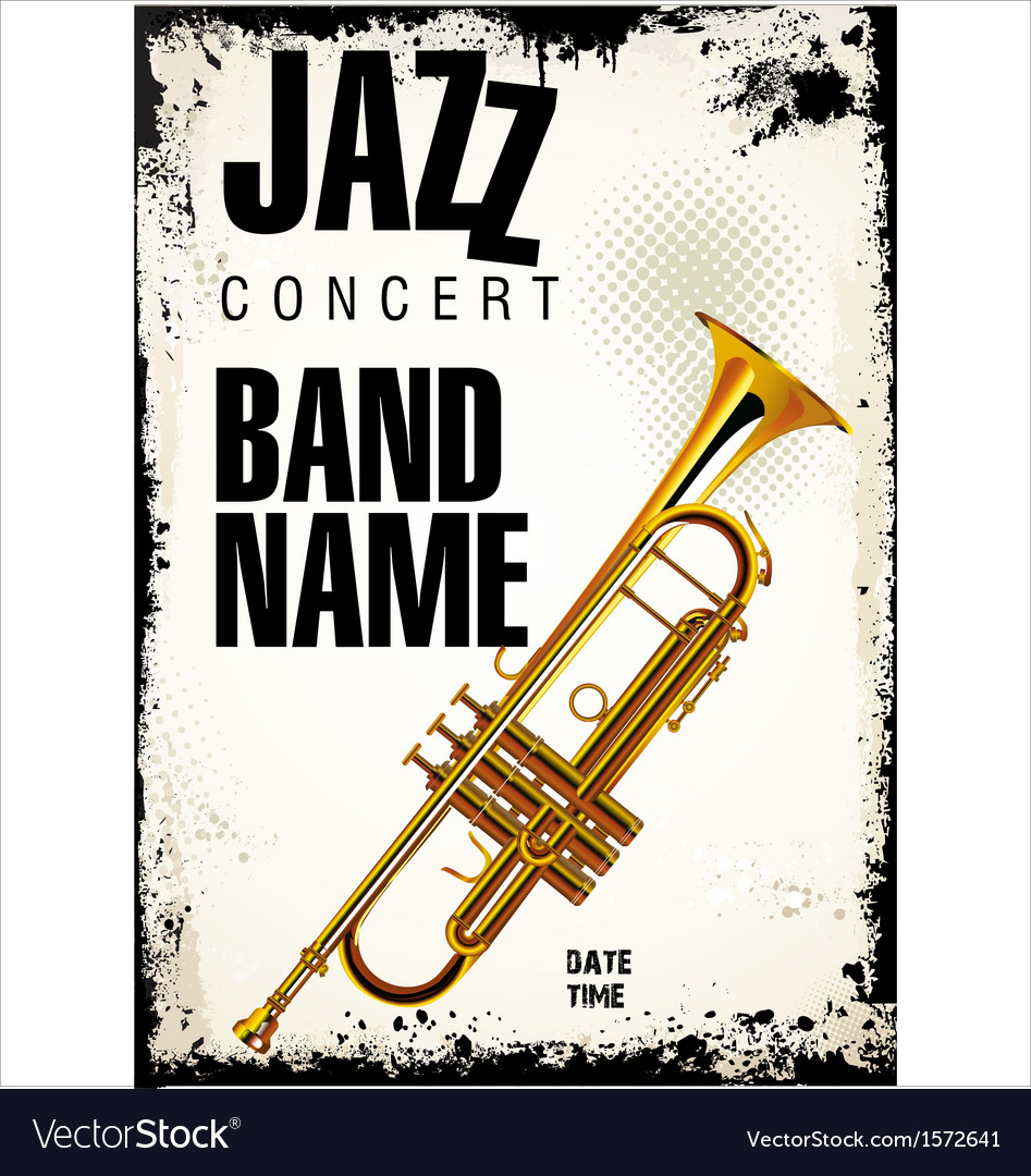 Jazz Concert Background Royalty Vector Image