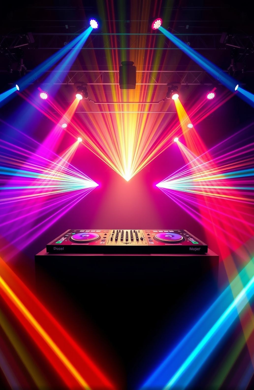 Led Dj Lights Wallpaper