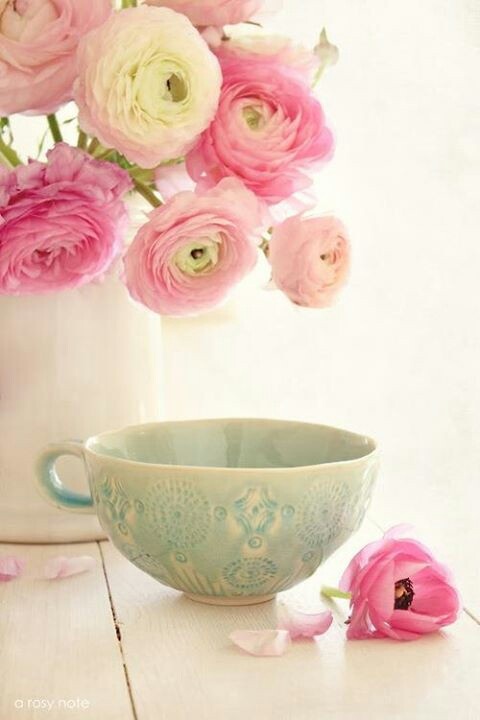 Pretty Tea Cup Beautiful Wallpaper