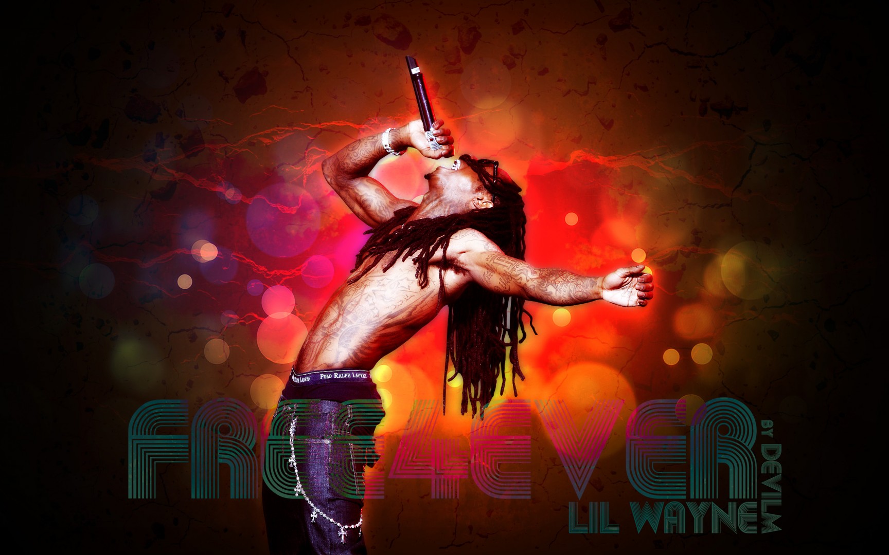 Download Lil Wayne HD 5 background for your phone iPhone android