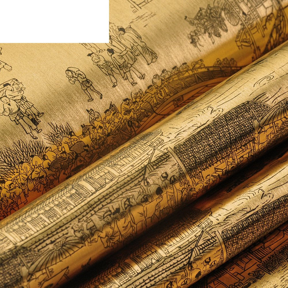 DXGFX Ming and Qing dynasty classical Chinese gold foil wallpaper