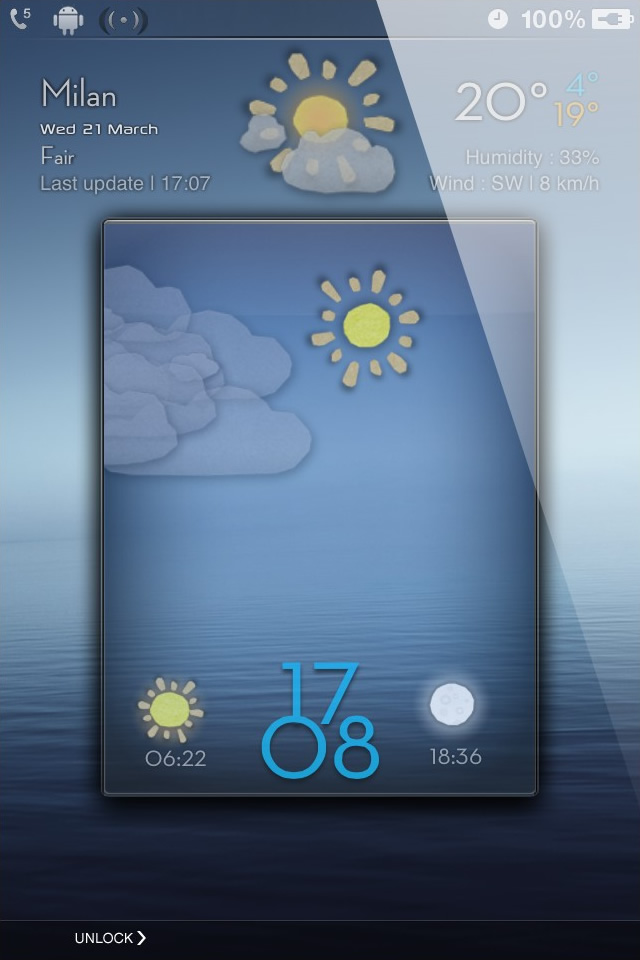 Ls Cardboard Animated Weather iPhone 4s Theme Abstract Themes