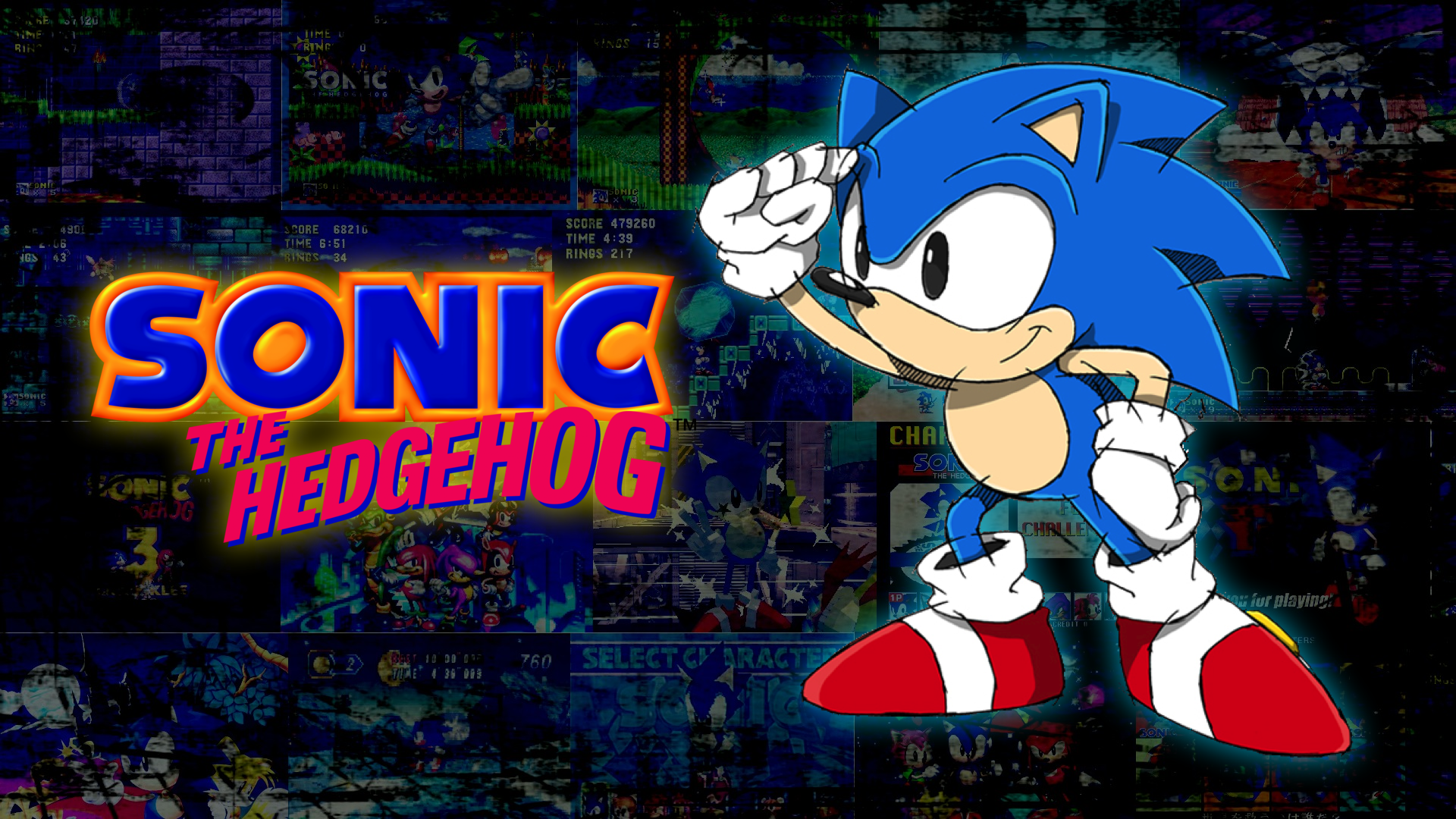 Sonic Classic Background Wallpaper