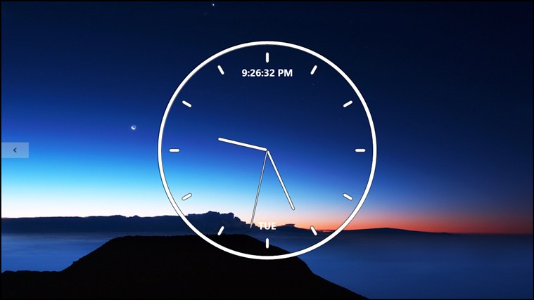 analog clock backround windows 10