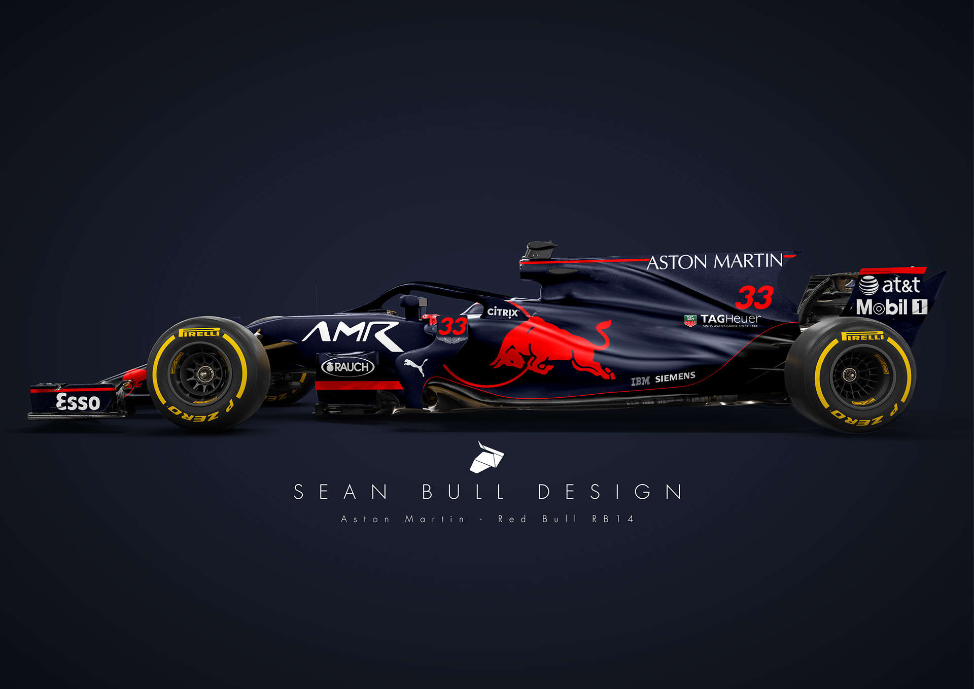 Aston Martin Red Bull f1 Car Concept Livery