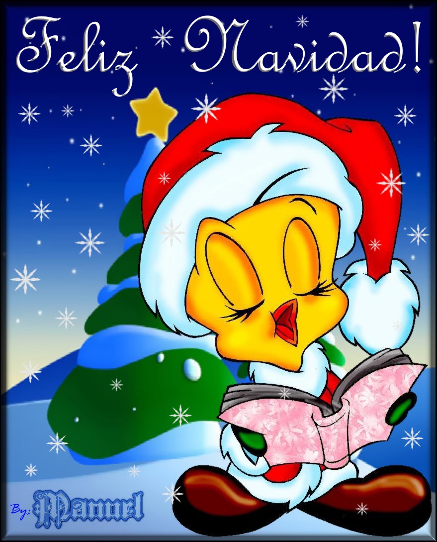 Free christmas desktop wallpaper Tweety Christmas Desktop Wallpaper