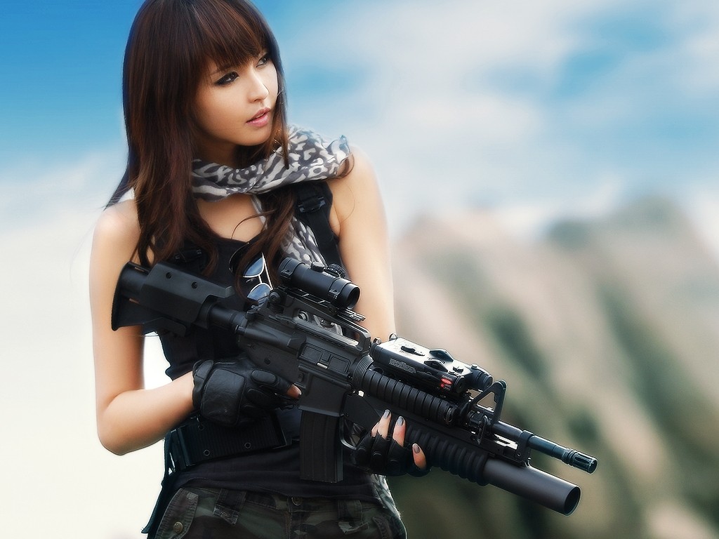 [43 ] Girls With Guns Wallpaper On Wallpapersafari