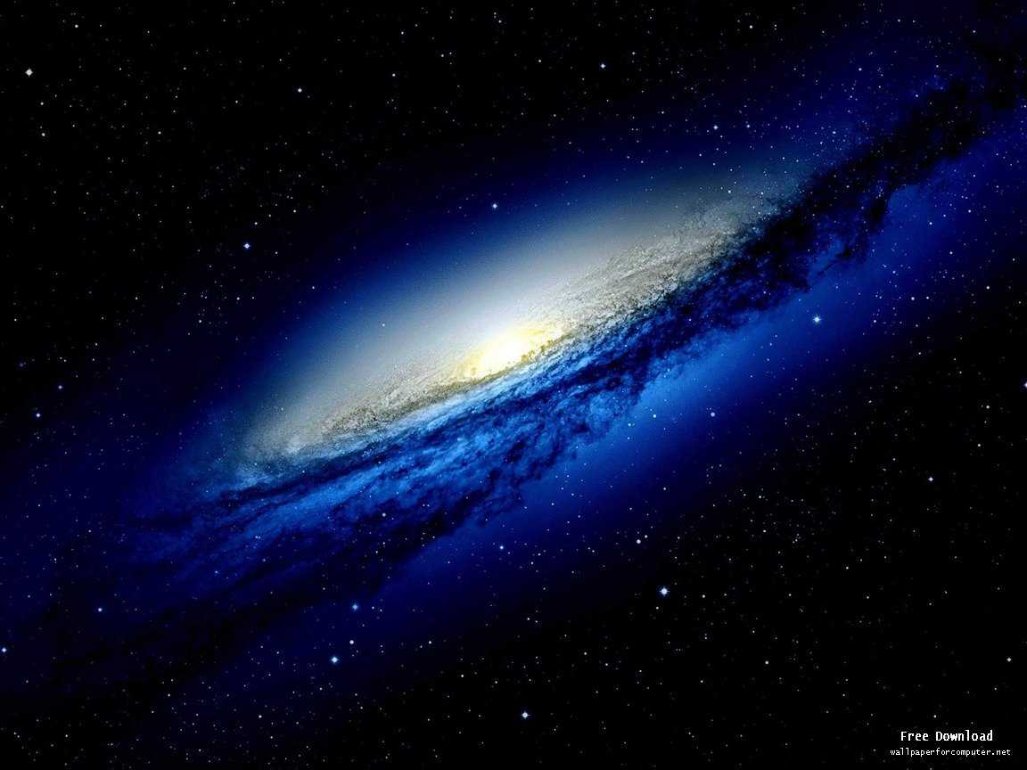 Blue Galaxy Stars Universe Space HD Desktop Wallpaper