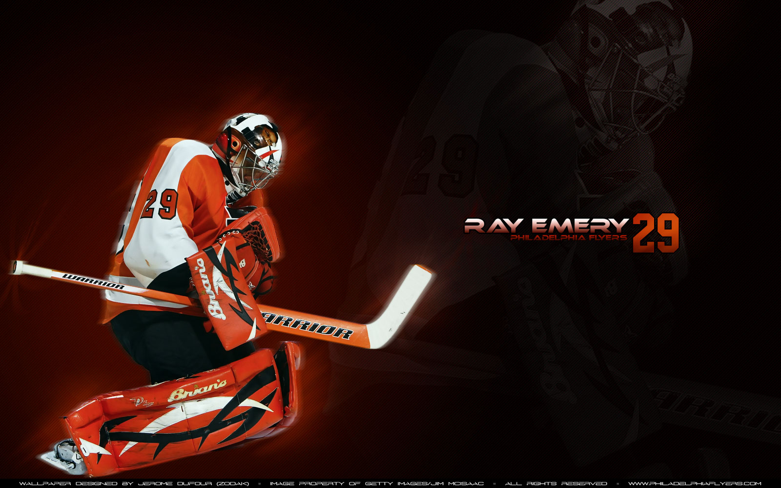 Nhl Wallpaper Ray Emery Philadelphia Flyers Widescreen
