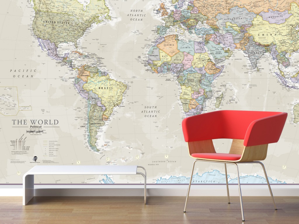 World Map Wallpaper To Suit Any Home Maps International Travel