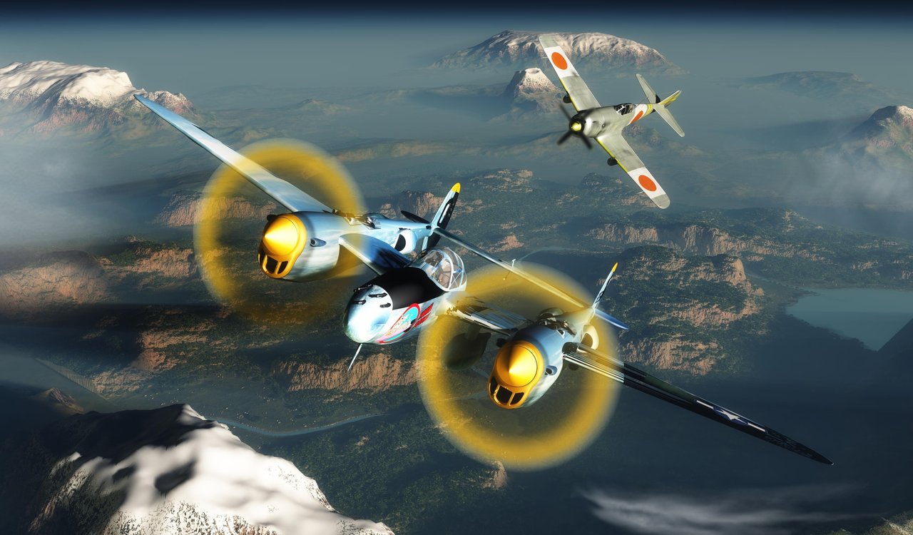 Lightning Dogfight P38 By Roboman28