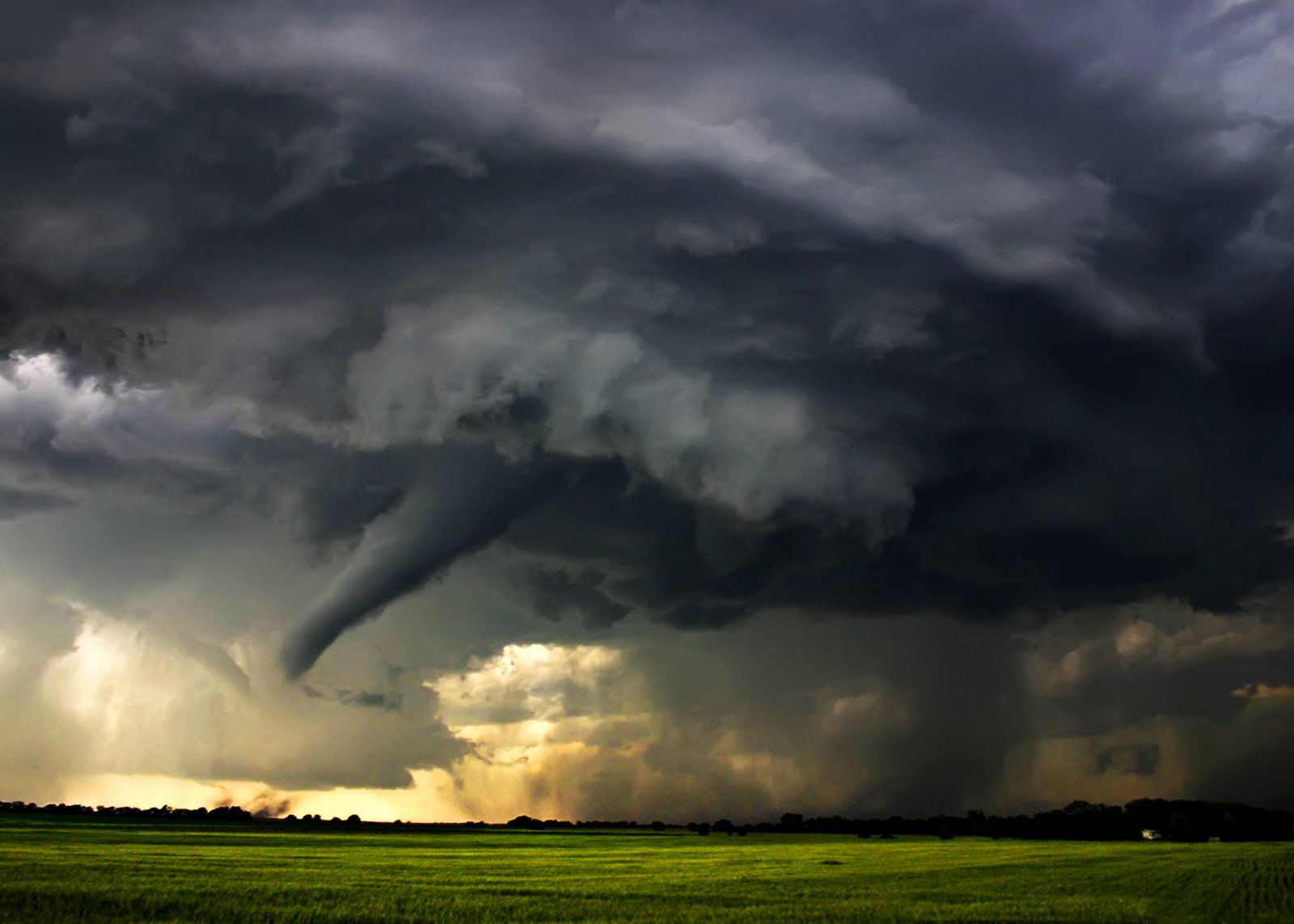 Clouds Tornado Wallpaper High Resolution Stock Image