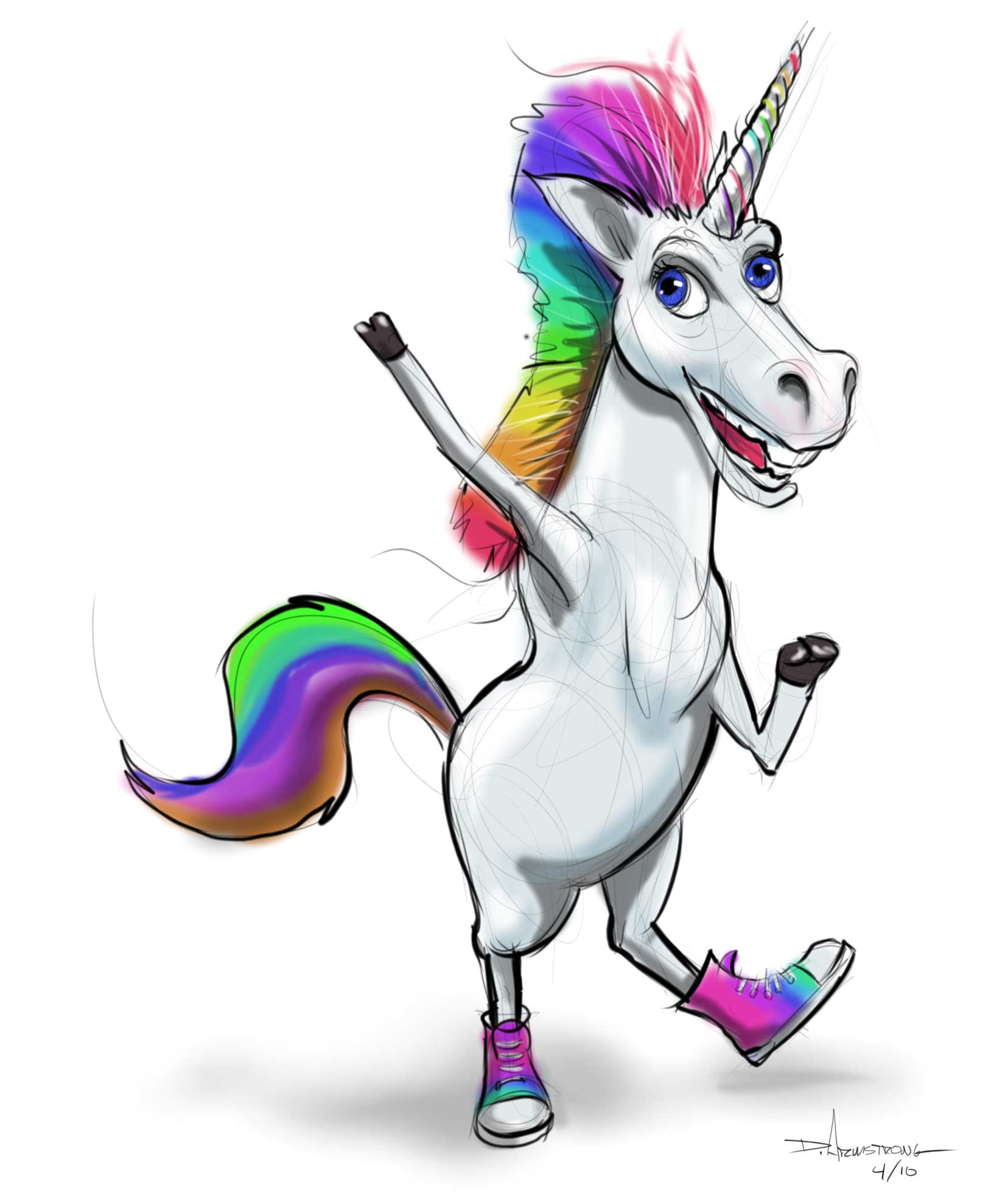 Animated Unicorn Yes that is a unicorn with