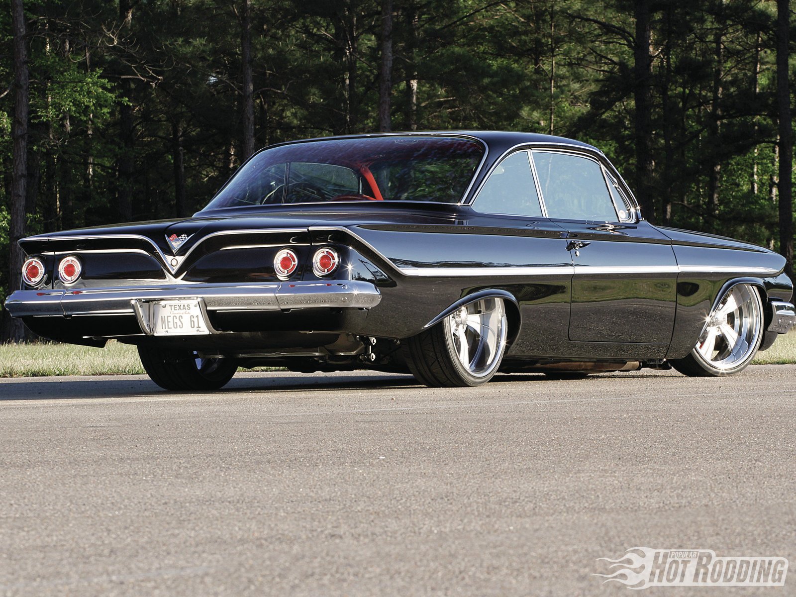1961 Chevy Bel Air classic muscle cars hot rod f wallpaper background
