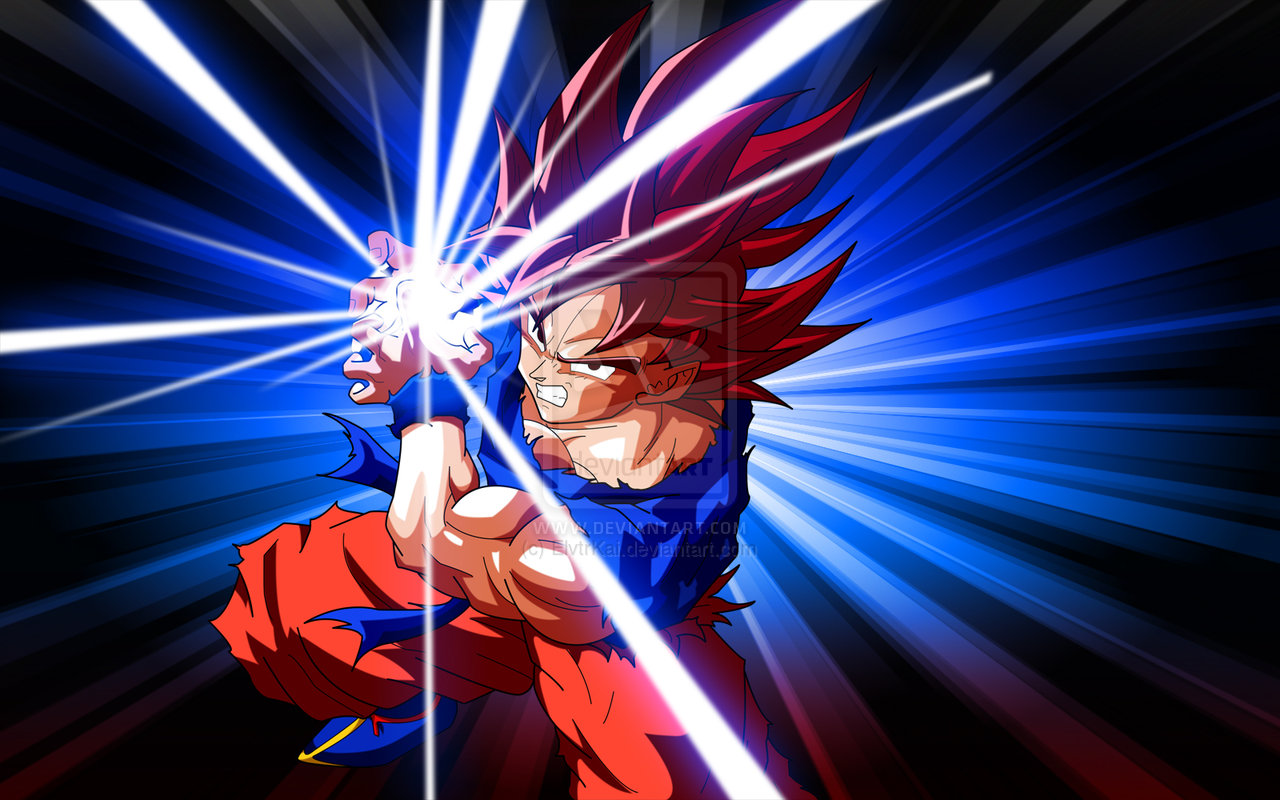 Goku Kaioken Kamehameha by ElvtrKai 1280x800