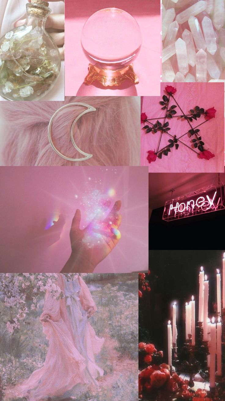 Pink Witch Wallpaper