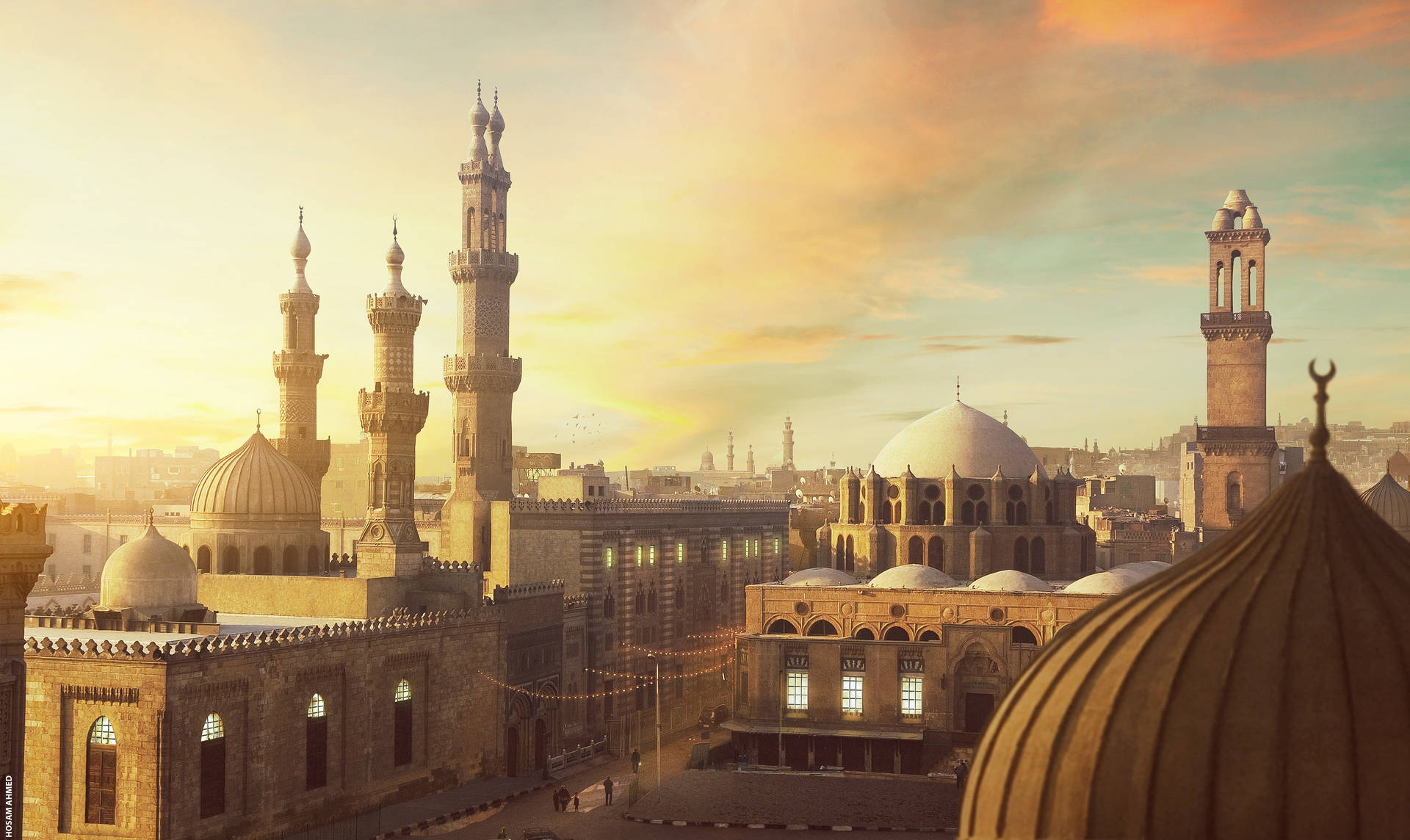 Egyptian Mosque Art D9521bb3r9ueonjg Wallpaper