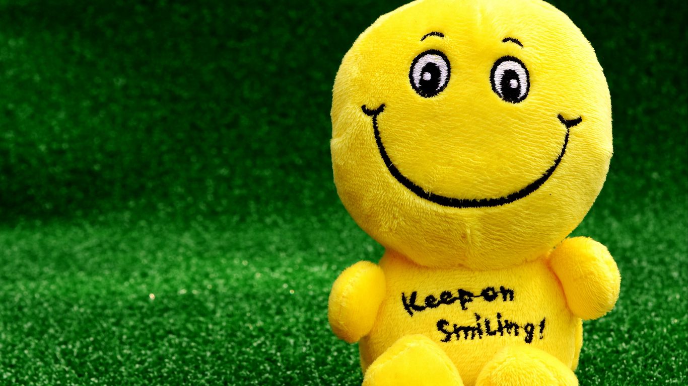 Free download Download wallpaper 1366x768 smiley happy toy funny positive  [1366x768] for your Desktop, Mobile & Tablet | Explore 22+ Positive Laptop  Wallpapers | Positive Quotes Wallpaper, Positive Thoughts Wallpaper,  Positive Message Wallpaper