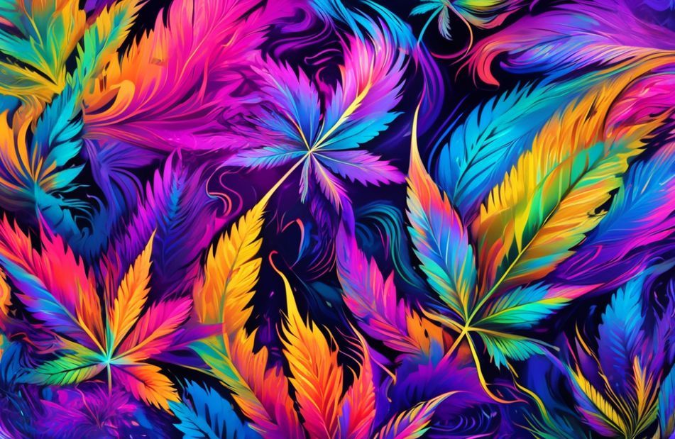 Psychedelic Weed Wallpaper