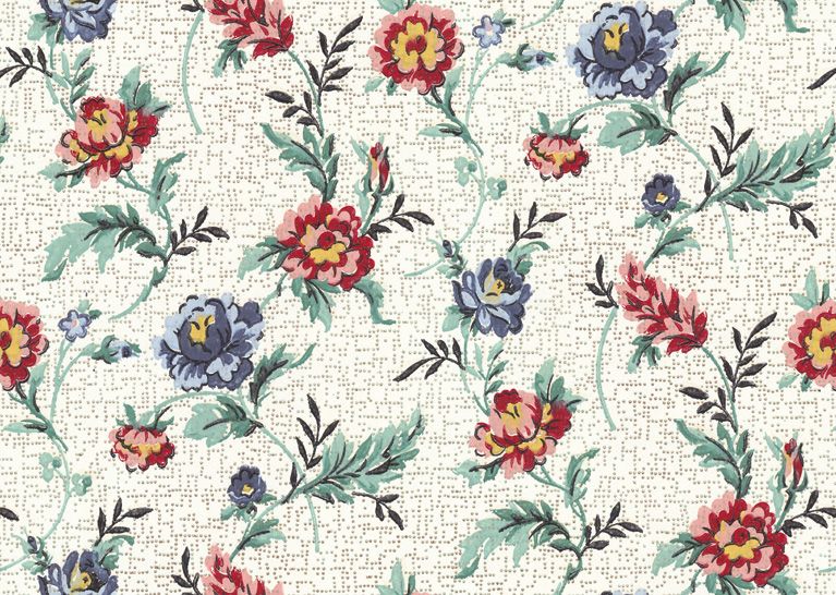 40s 50s Wallpaper Fabric Chameleon Collection