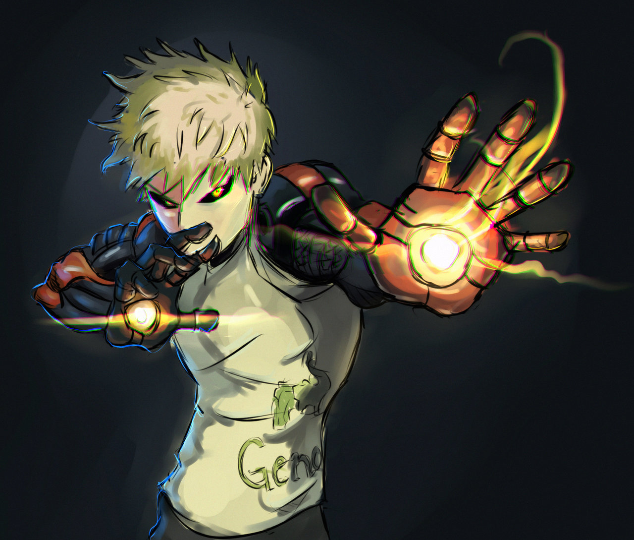 One Punch Man Genos Android Wallpaper HD