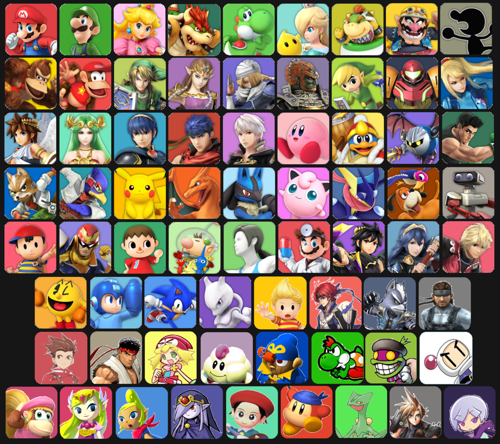 Super Smash Bros 4 Roster