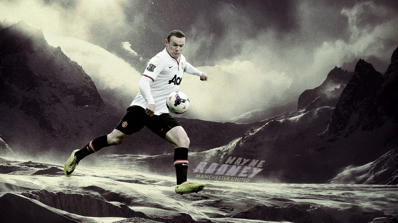 Wayne Rooney Manchester United HD Wallpaper