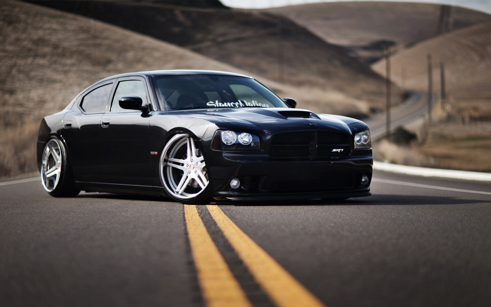 Dodge Charger Srt8 Black Car Tuning HD Wallpaper