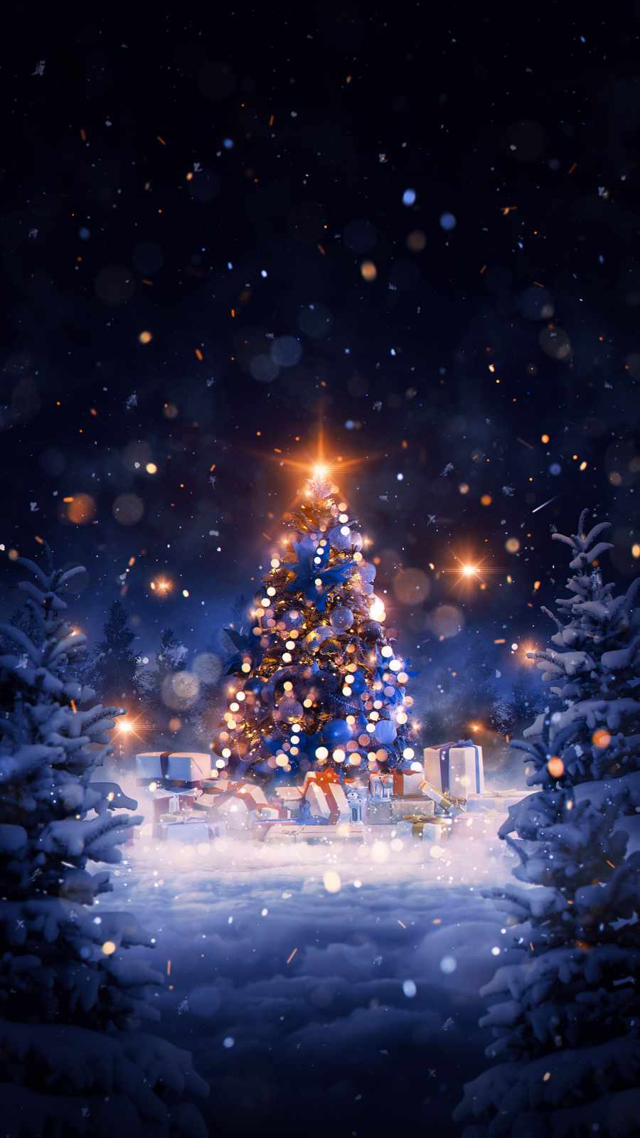 Christmas Tree 4k iPhone Wallpaper
