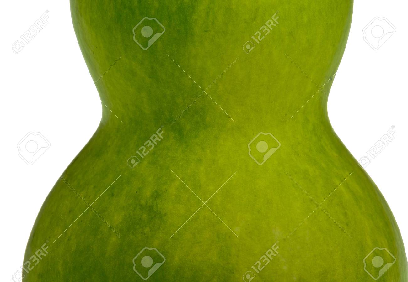 A Hulu Melon Against White Background Stock Photo Picture And