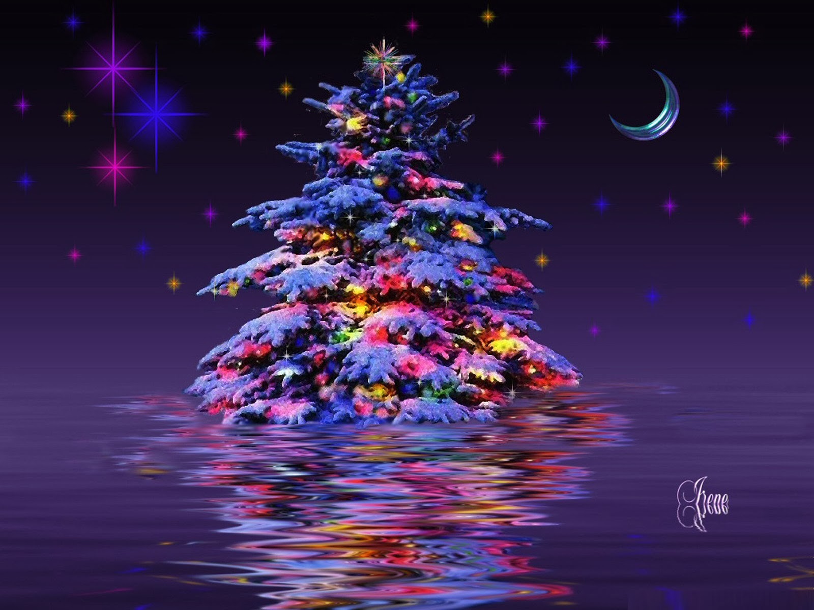 HD Wallpaper 4u 3d Christmas Tree For Desktop