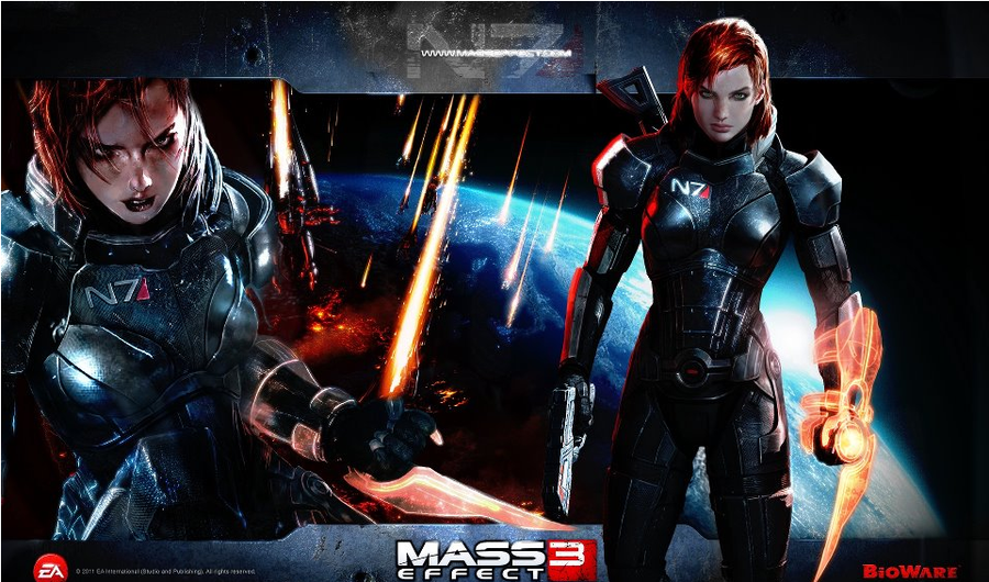 Deviantart More Like Femshep Wallpaper By Theclumsyninja