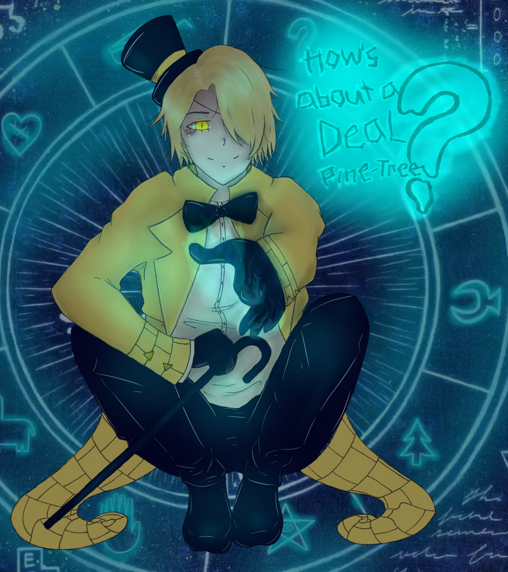 Human Bill Cipher by astriae on