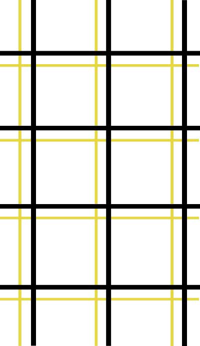 Black Yellow Plaid Wallpaper Double Roll