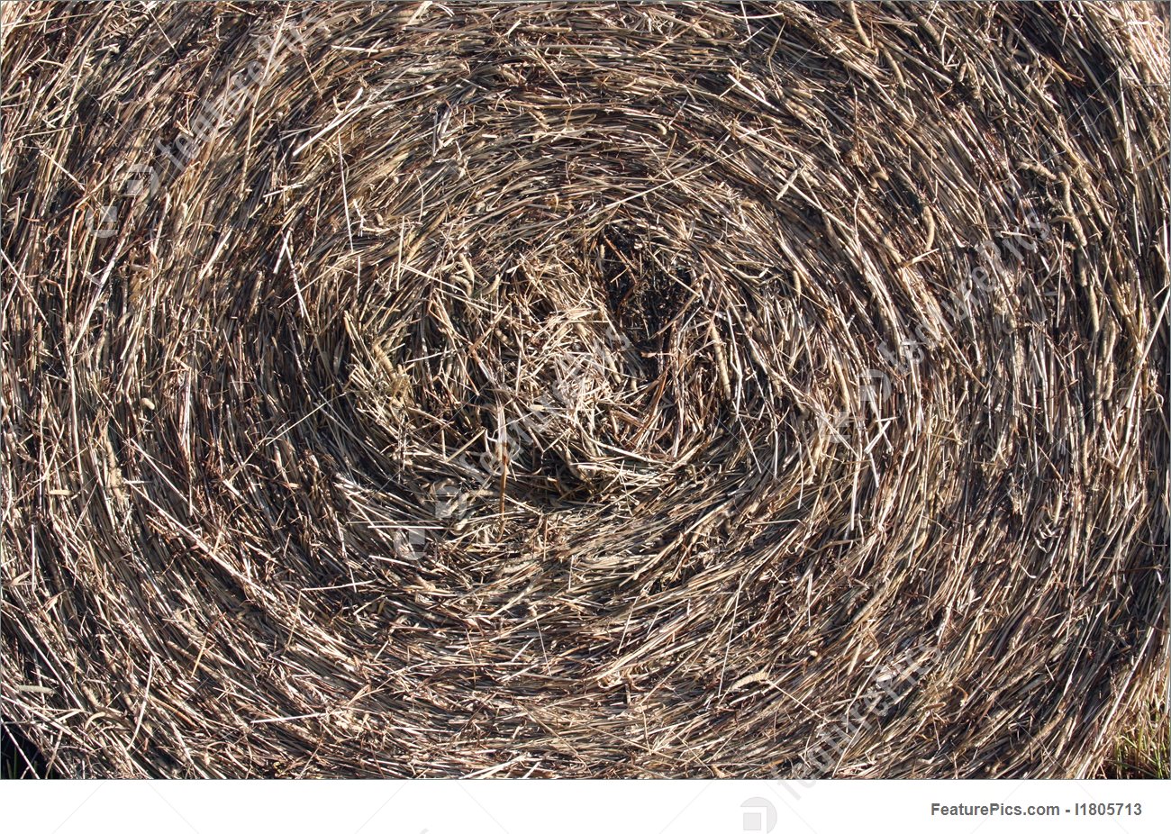 Round Hay Bale Background Stock Picture I1805713 At Featurepics