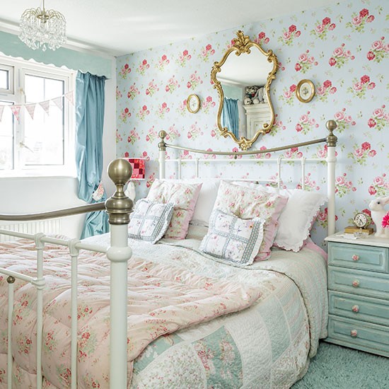 47+ Shabby Chic Bedroom Wallpaper on WallpaperSafari