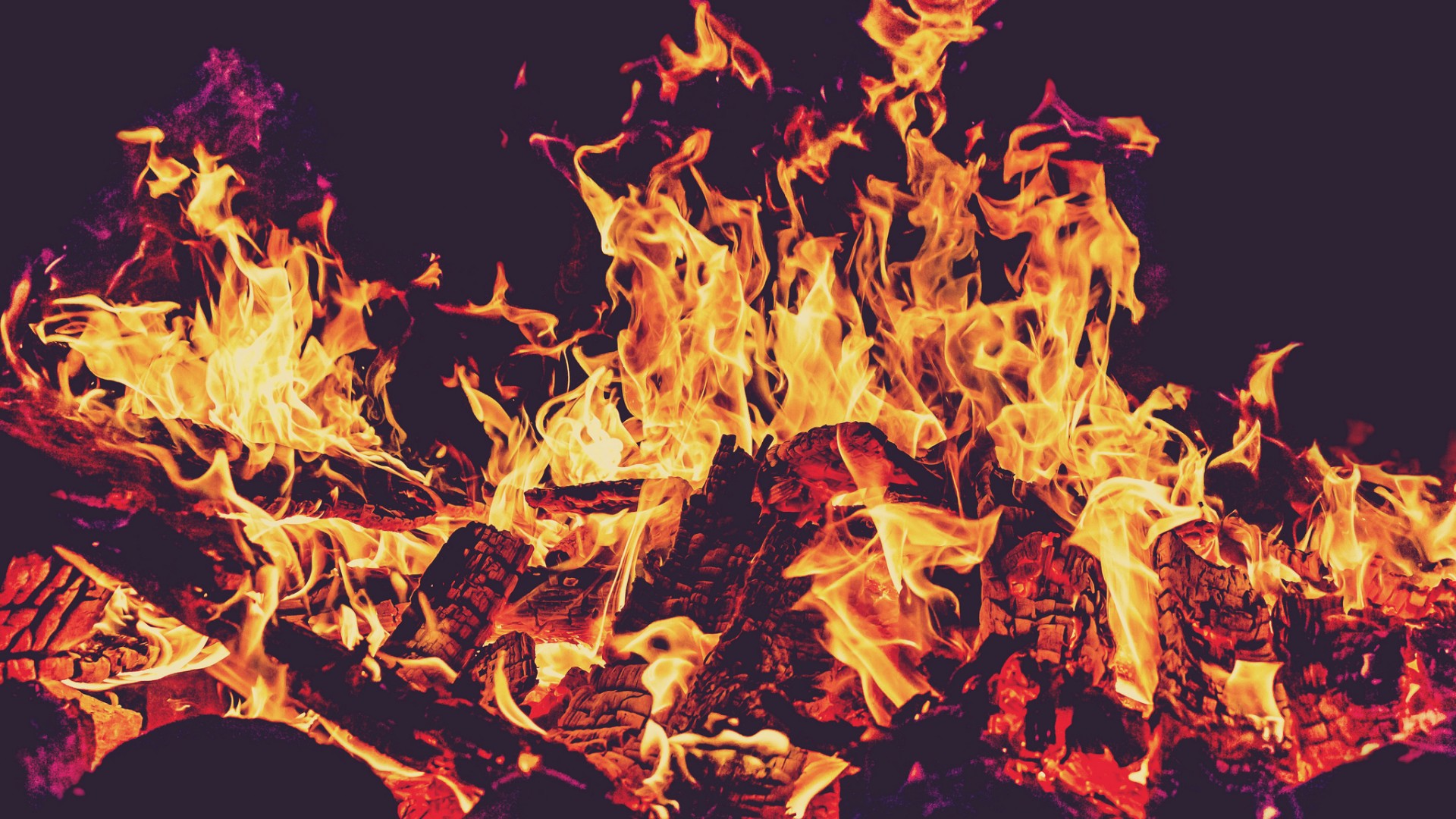 Flames Of A Bonfire Wallpaper And Image