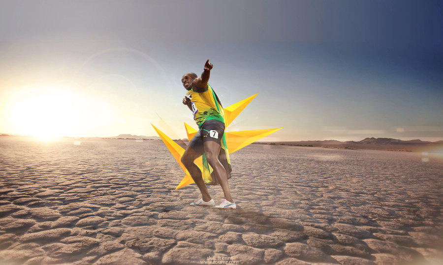 Usain Bolt Wallpaper Ft Skill By Erinnart
