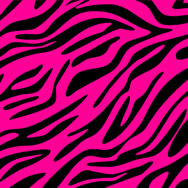 Neon Pink Zebra Art Print