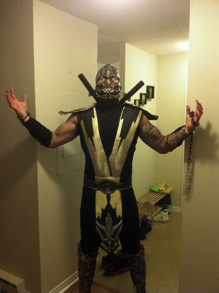 Dressed Up As Scorpion From Mortal Kombat Yesterday Pikdit