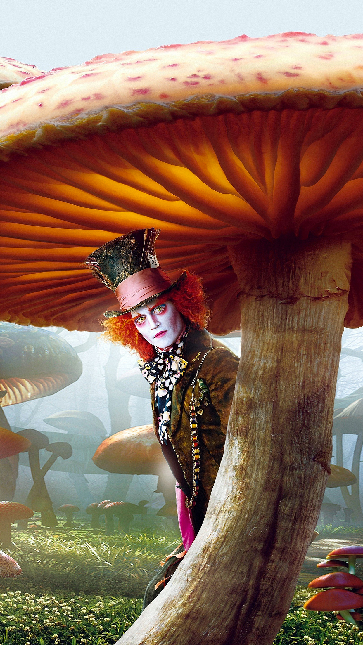 Alice in Wonderland depp mad hatter 3Wallpapers iPhone Parallax Les 3