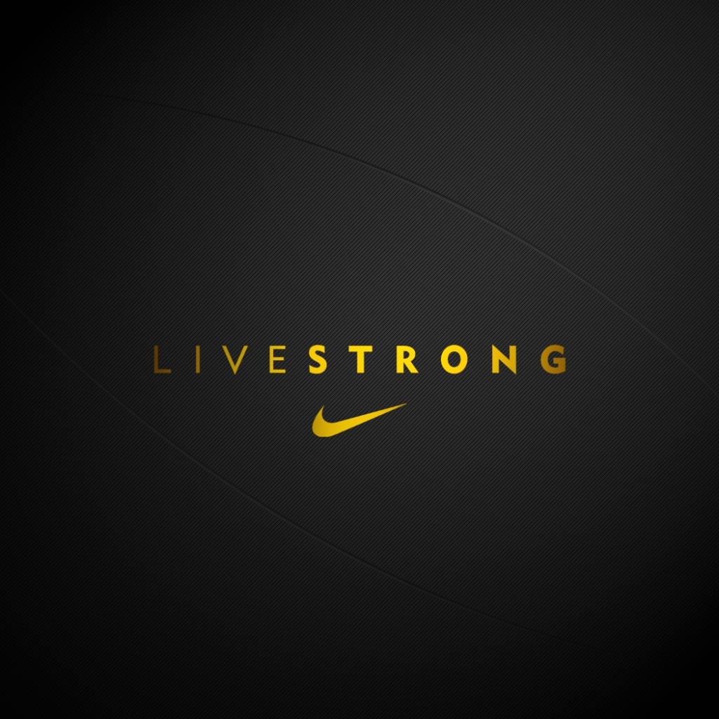 Livestrong Nike Logo iPad Wallpaper Mini Background Photo