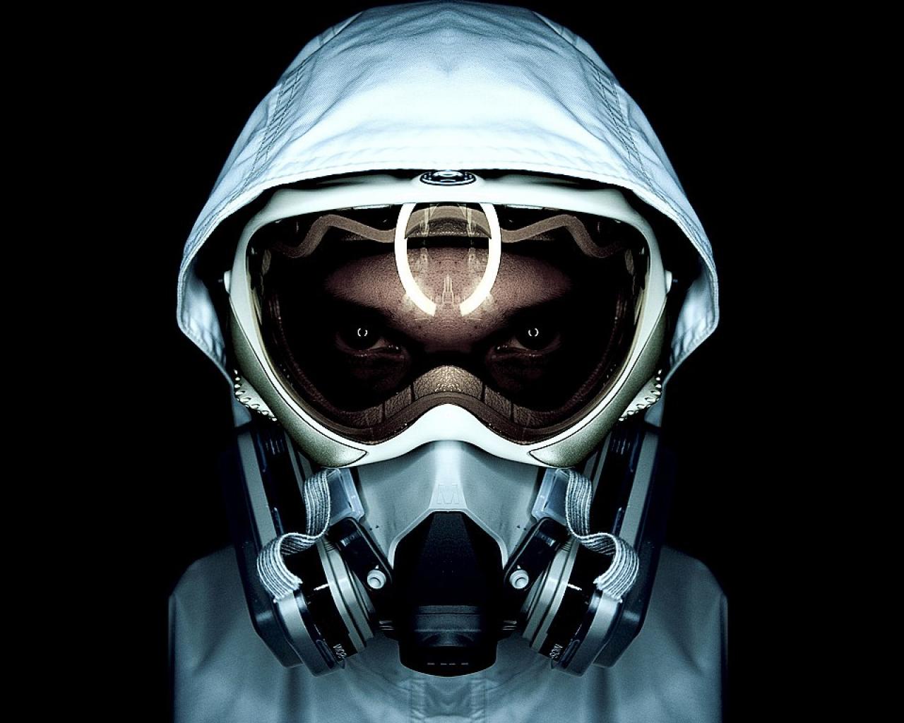 Gas Masks Mask Zombie Infection Games White Suit HD Wallpaper