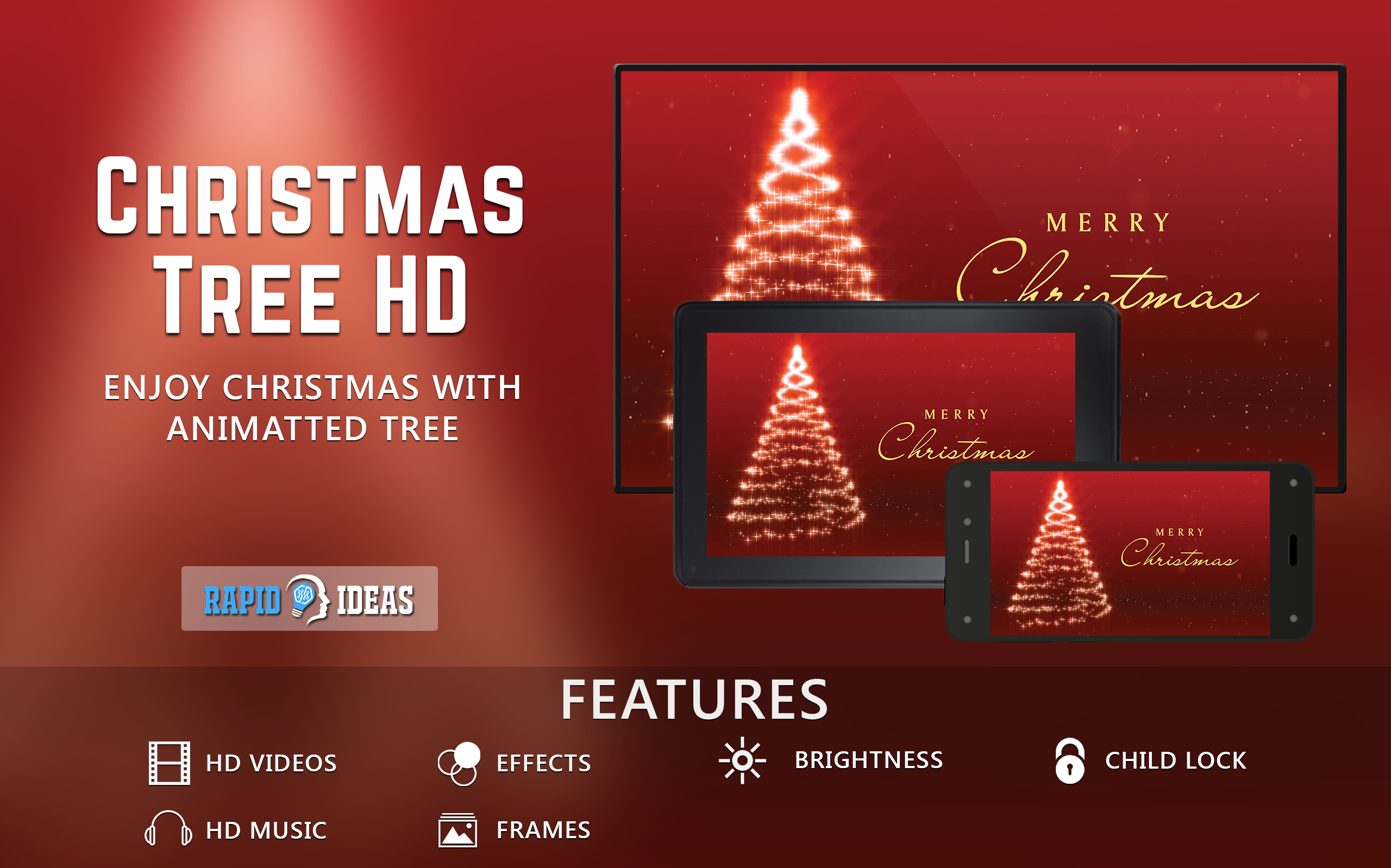 FREE Christmas Tree HD Decorate your room with Beautiful Scenery