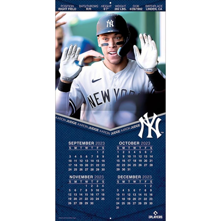 Aaron Judge New York Yankees X Player Wall Calendar