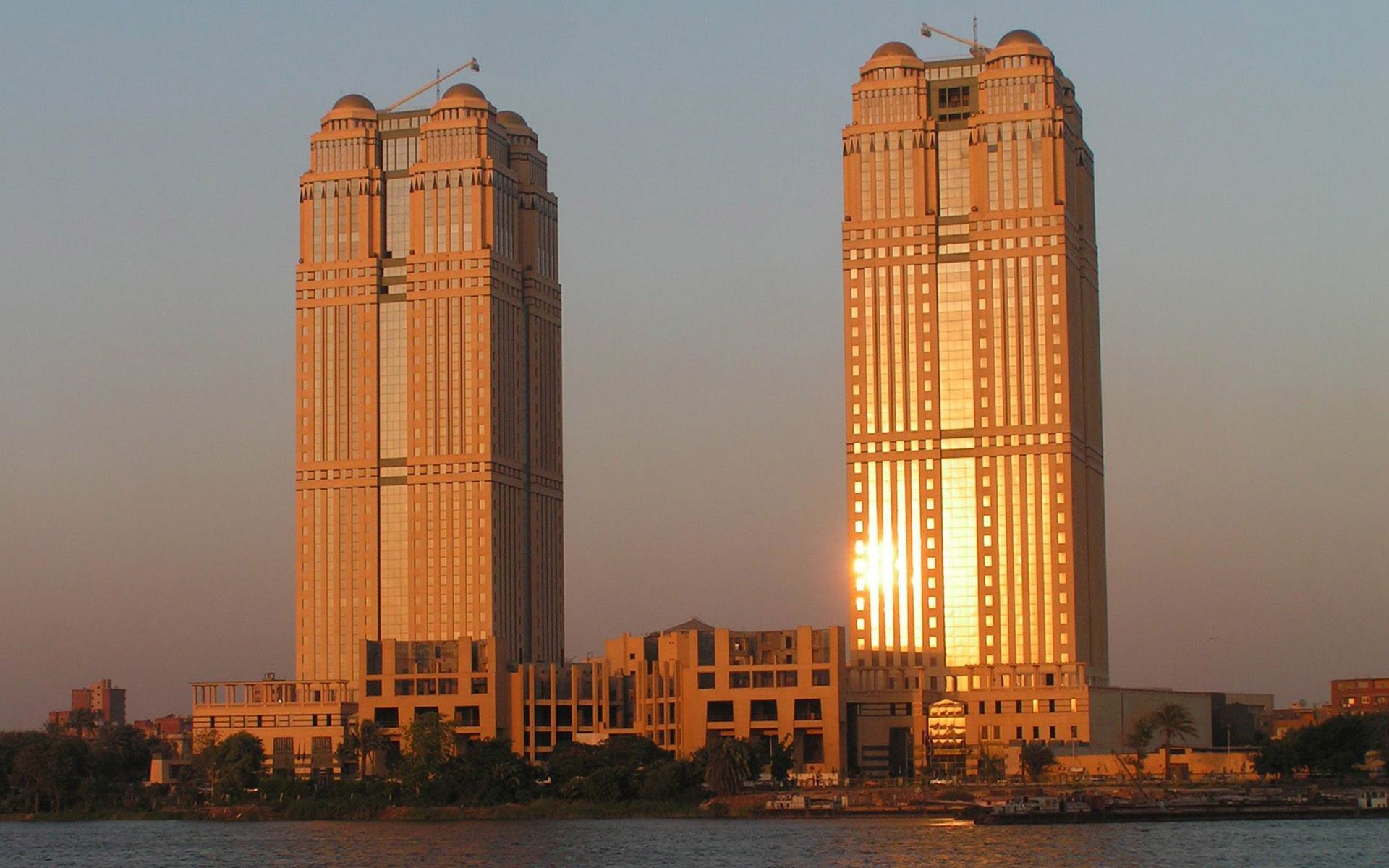 Nile City Towers Cairo Wallpaper HD For Desktop Egypt