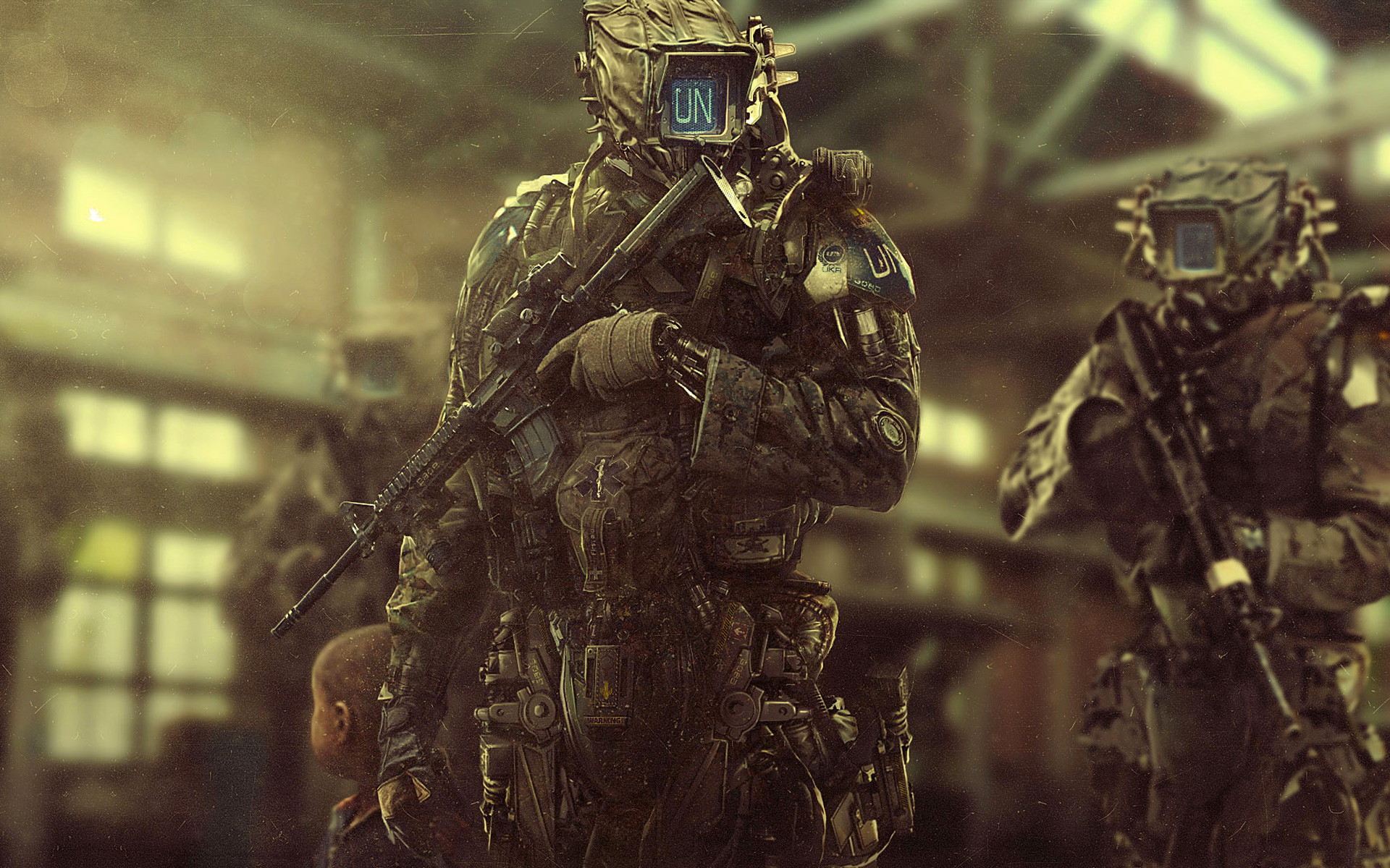 Sci Fi Un Soldiers HD Wallpaper