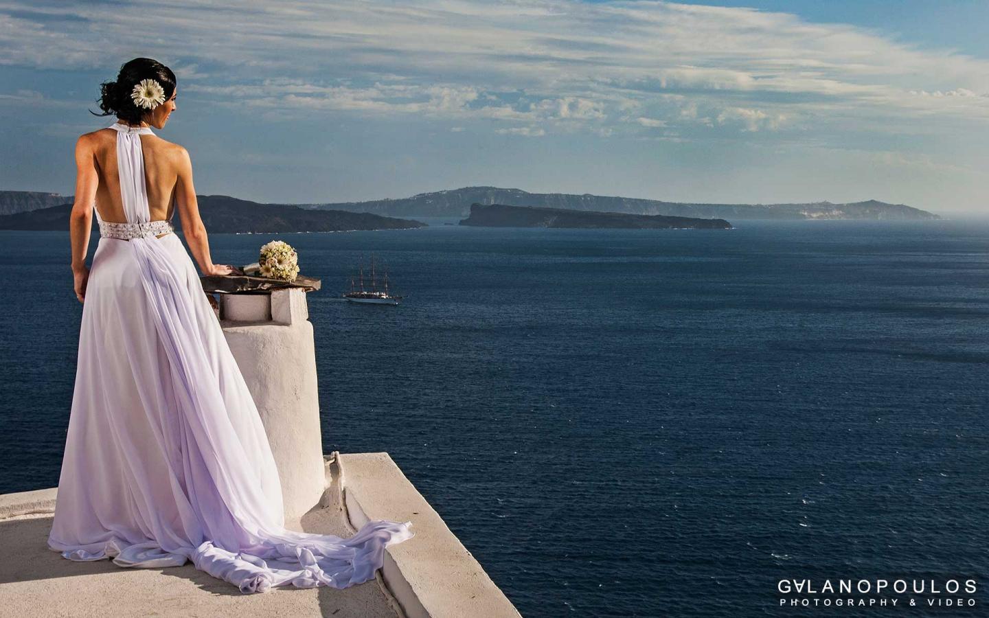 Santorini Weddings Through Galanopoulos Camera Tie The Knot In
